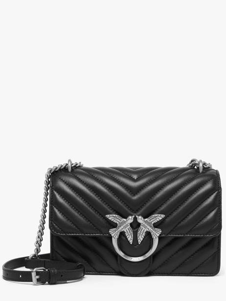 Cross Body Tas Love Bag Quilt Leder Pinko Zwart love bag quilt A0GK